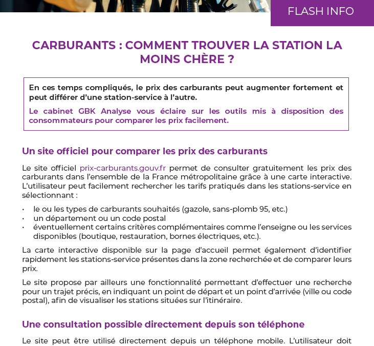 Carburants : comment trouver la station la moins chère ?